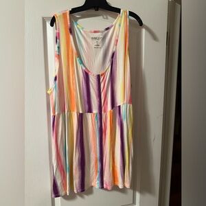 Torrid multi colour tank top, 5X